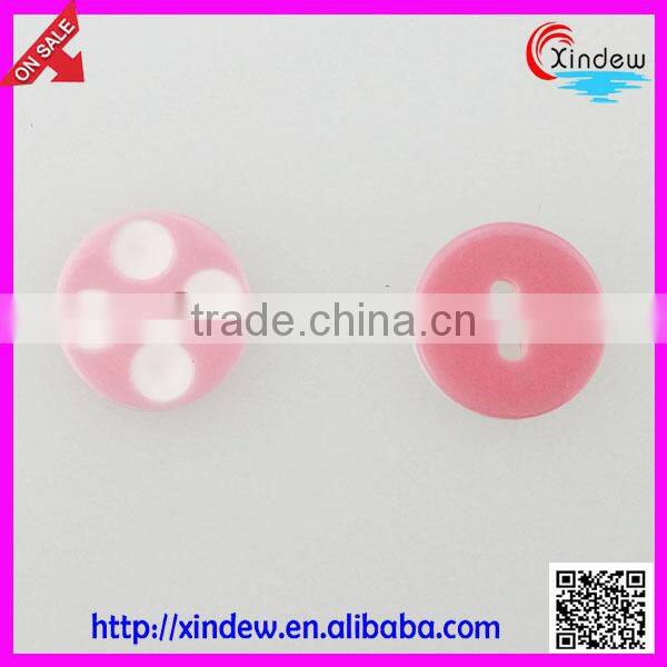 Red stripes girl plastic buttons for dresses