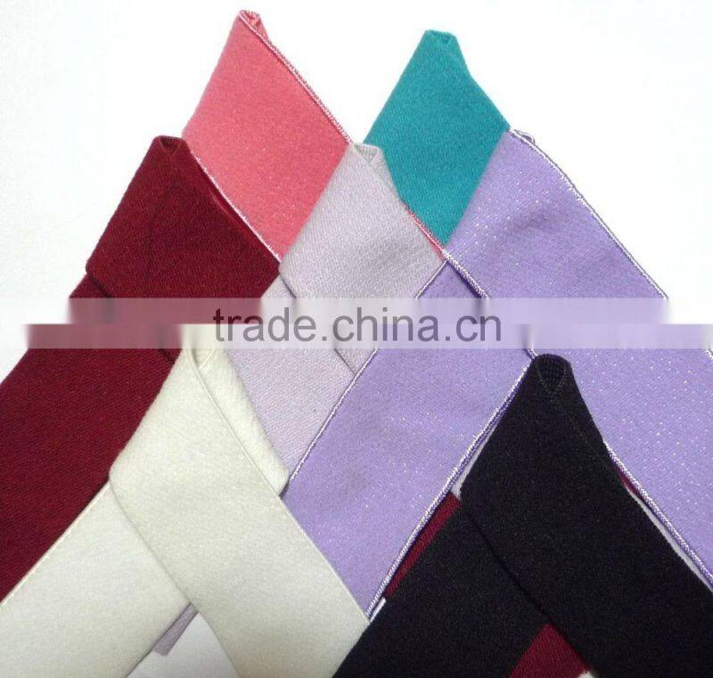 Coral Red/ Red/ Orchid / White/ Black ect Felt Surface Elastic Band