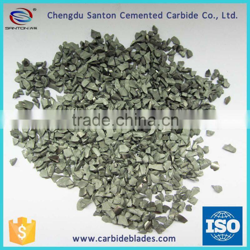 YG6 carbide tips fro cutting plastic resin buttons