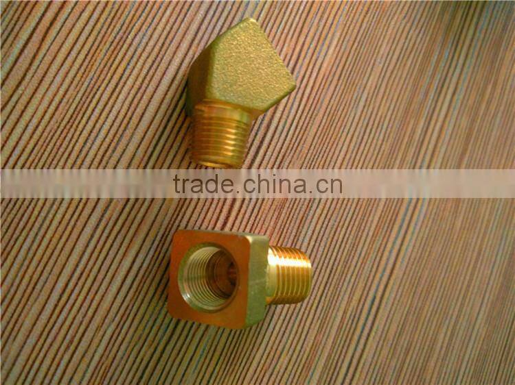 L-type male 1/2" threaded connection with sleeve rubber hose