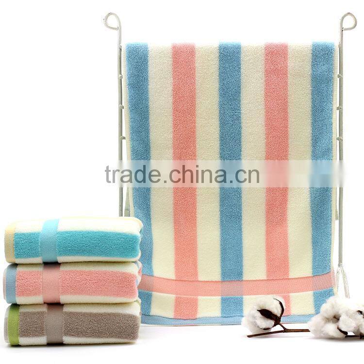 Stripe bath face square towel set