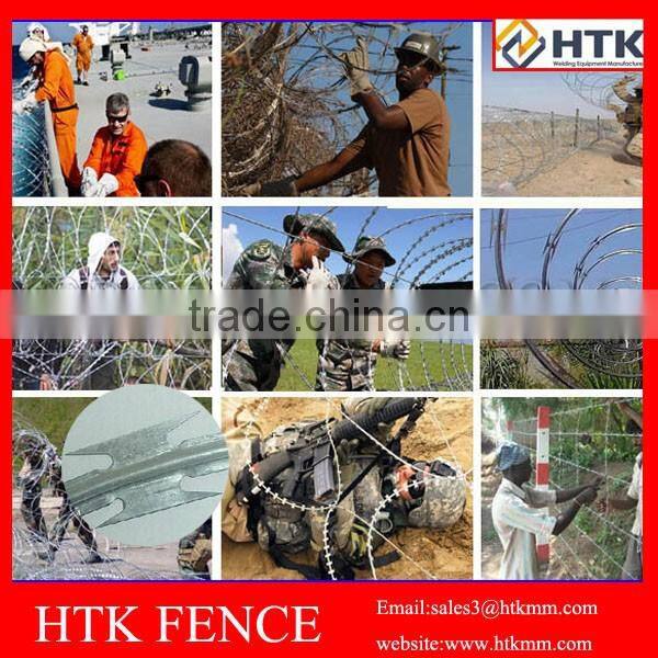 China Manufacture Direct Sale Razor Blade Barbed Wire Fence / Various Razor Barbed Wire