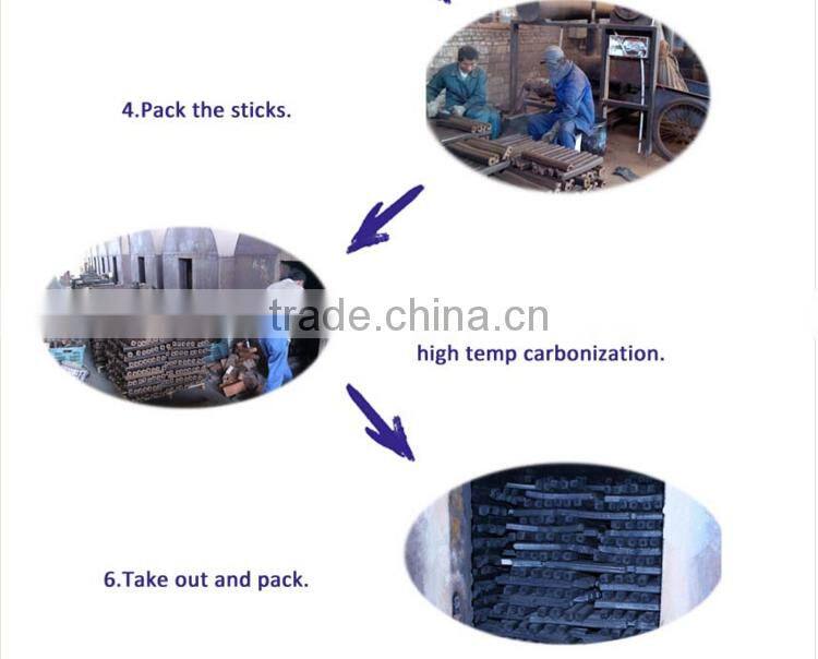 Smokeless natural wood barbecue charcoal briquettes for sale