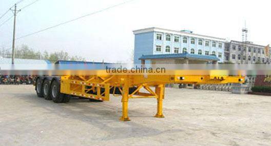 Low transport semi trailer, flat deck semi trailer