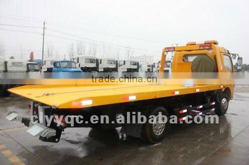 DFAC flat bed wrecker truck