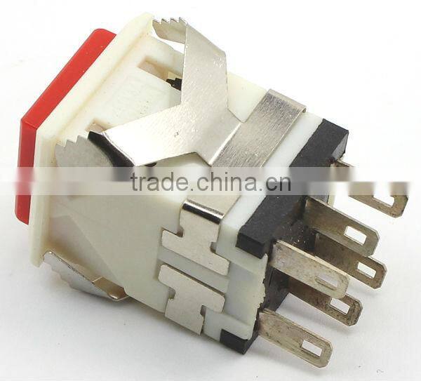 KD2-23 ON-ON Green square push button switch