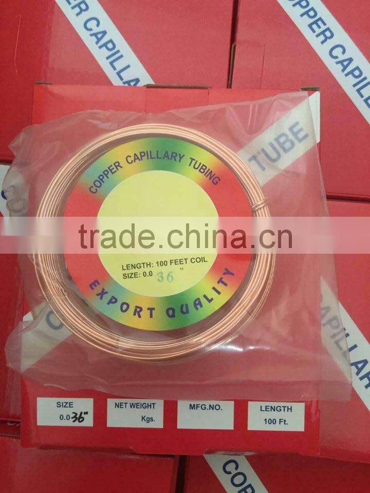 PartsNet Air conditoner parts ACR soft Drawn Coil copper tube capillary tube Refrigerator spare parts