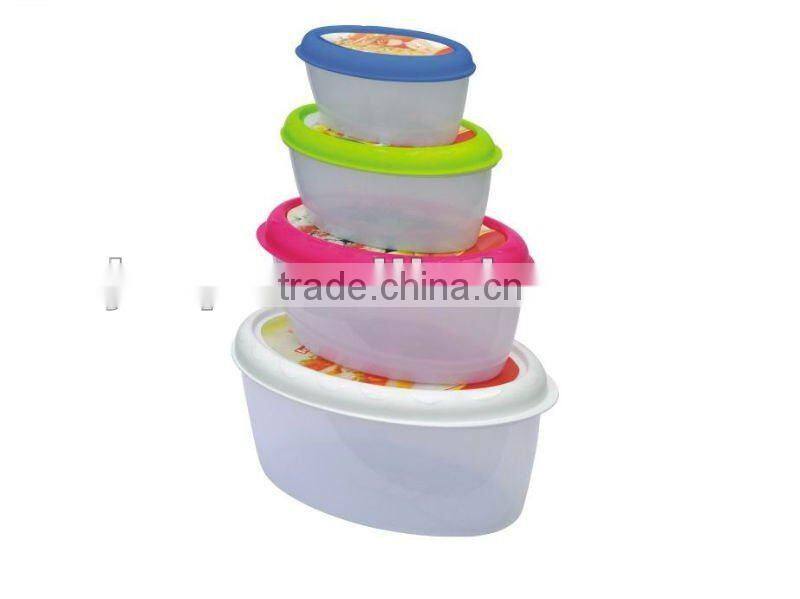 Round storage container 4 pcs one set