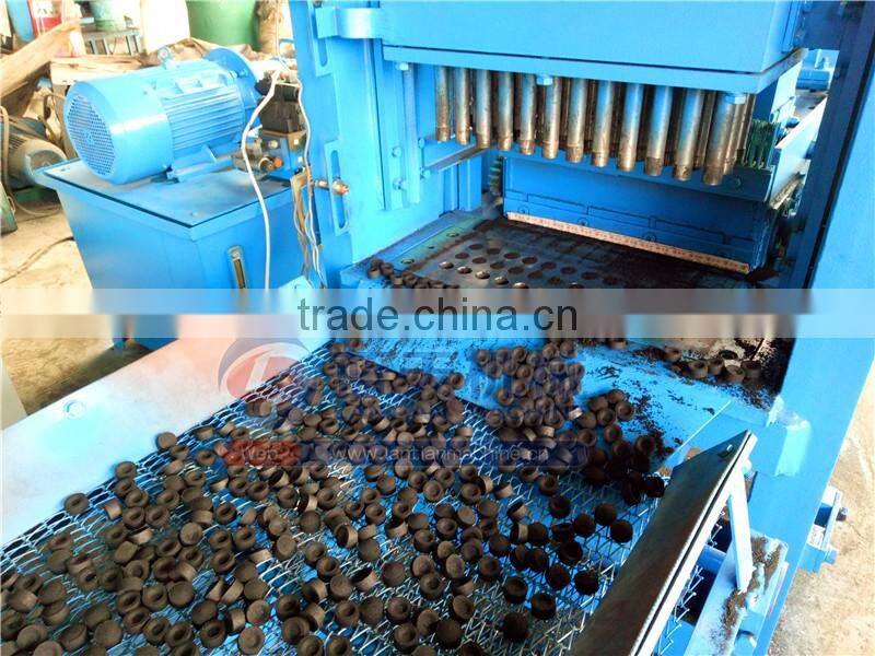 Lantian plant hot sale shisha charcoal tablet making machine coconut shell hookah briquette machine