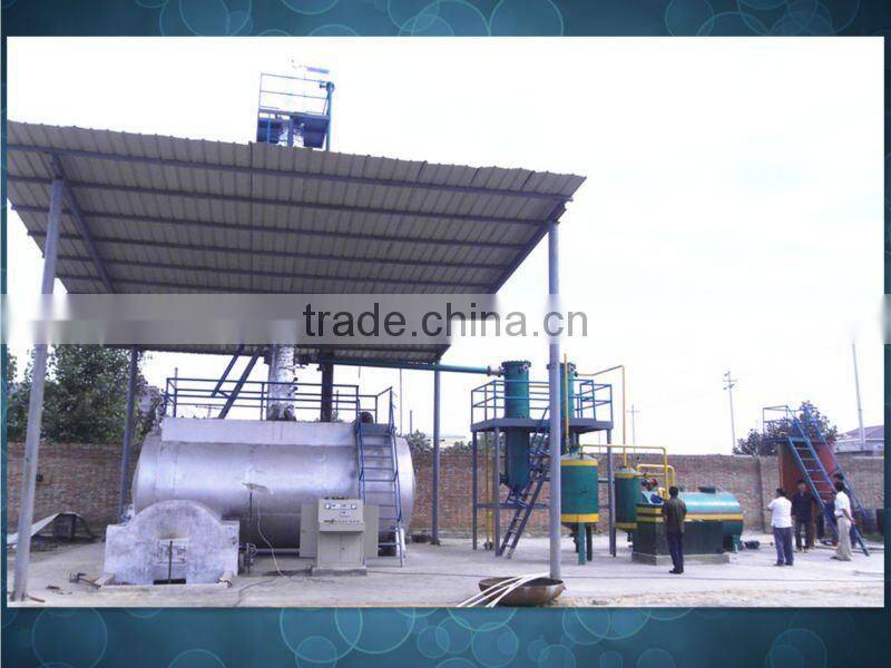 Waste Tyre Oil Refinery Equipment with 90% Oil Yield