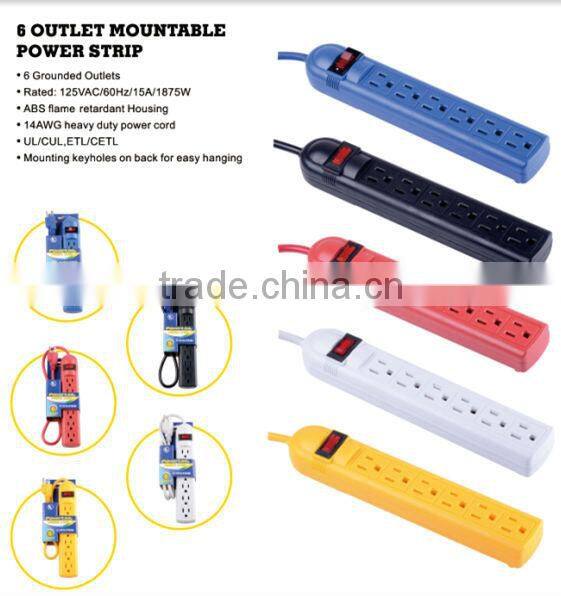 H70161 4 outlet mountable power strip
