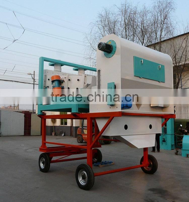 moveing complete sets of golden sesame seeds cleaning machine