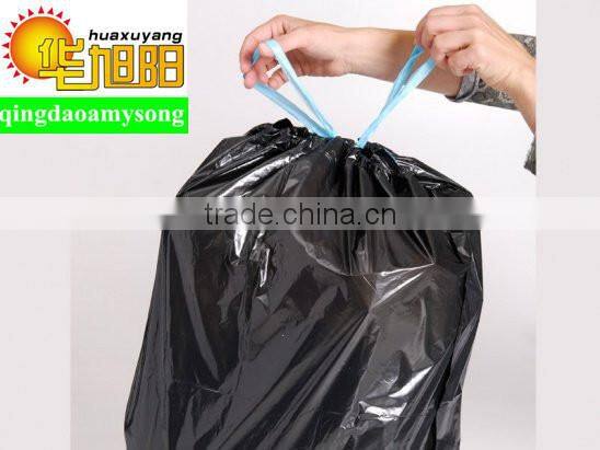 customize printed plastic drawstring trash bag