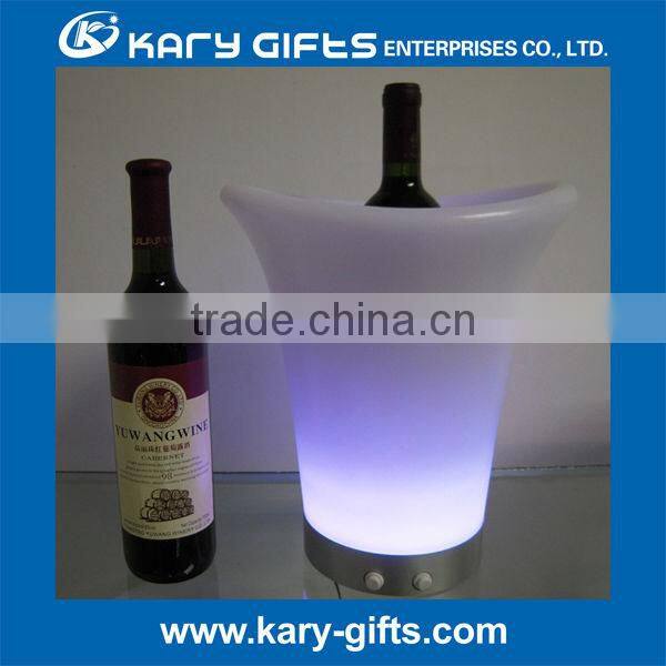 waterproof pe led illuminated light champagne cooler