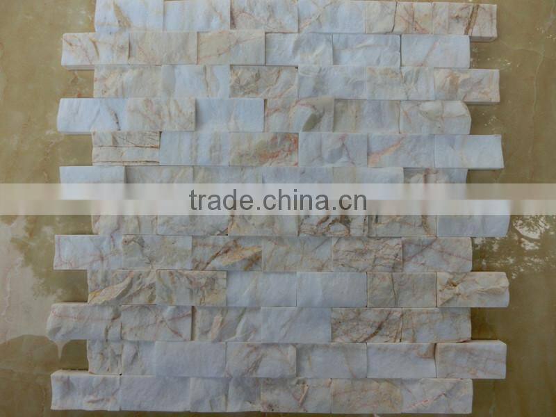 Marble mosaic art tile honed with cheap price