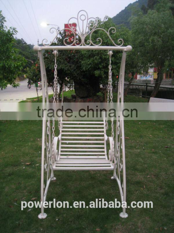 Antique Lougne Style Metal Singel Seat Swing Chair