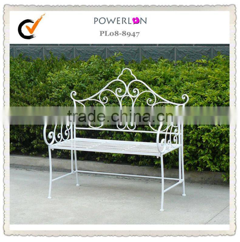 Vintage outdoor wrought iron clean bench PL08-8671