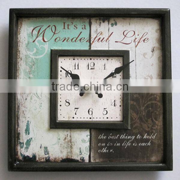 Antique Metal Carved Wal Clock
