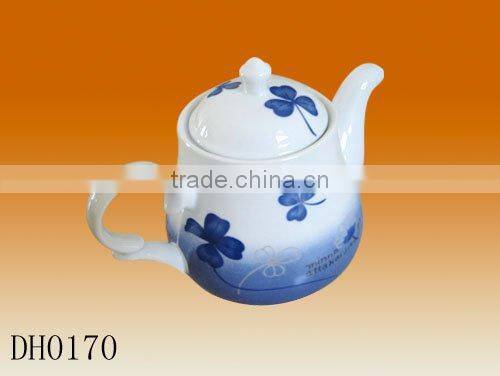 Factory direct manufacturer wholesale color glazed painting 600ml porcelain ceramic chinese tea pot