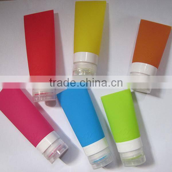 Squeezable Silicone Containers For Liquids Refillable Travel Bottles