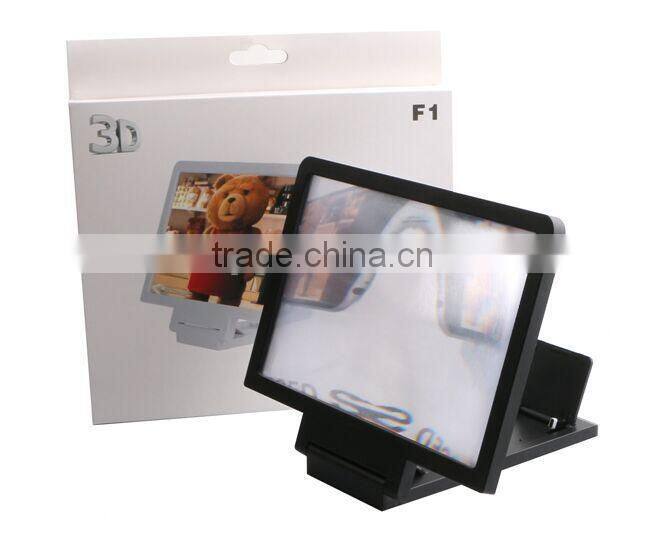 2015 New Arrival 3D Enlarged Screen Magnifier For Mobile Phones Fasion Design Stand For Mobile Phone Screen 4.7 Comes to Be 8.2