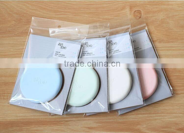 Creative household Moisture absorbent odor removal Diatomite soap holder eco-friendly materials diatomite soap box