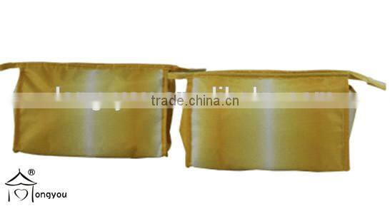 personalized popular quality glossy handle cosmetic bag