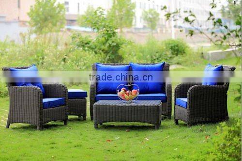 Rattan sectional couch living room sofa