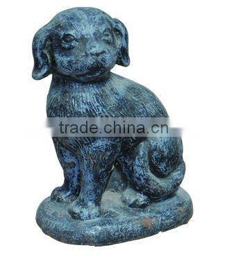 China supplier metal statue garden cast iron dog statues animal statue