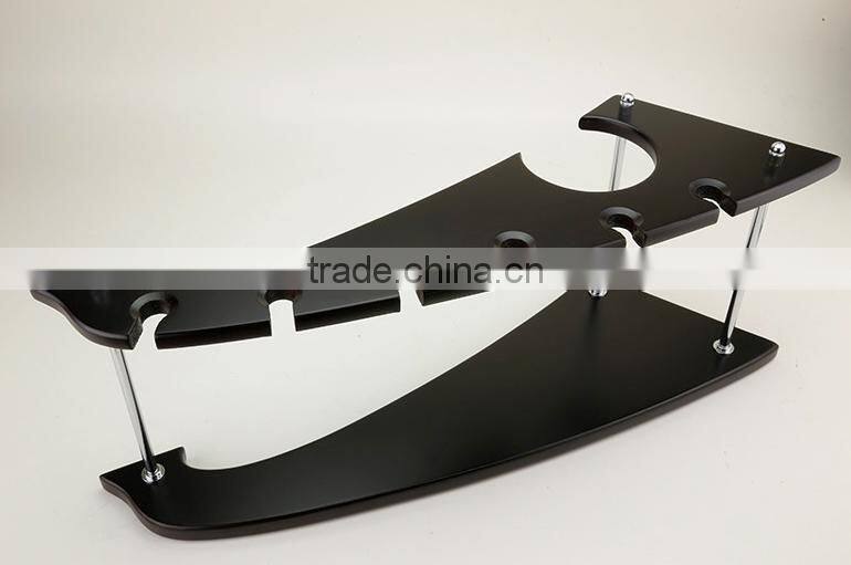 eco friendly natural wood wine bottle rack, wooden wine rack Creativity space saving wood wine stand with low price