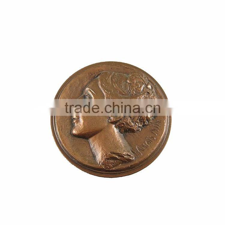 Custom tourist souvenir Statue of Liberty medallion