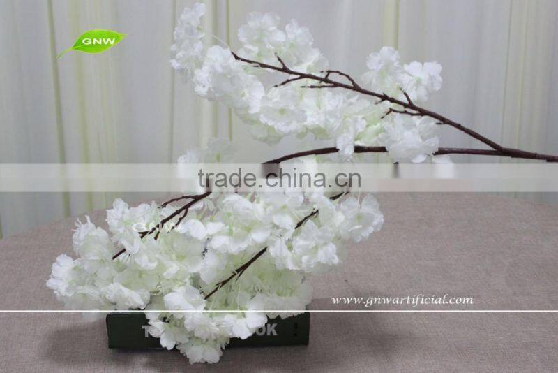 GNW BLB-CH1605017 Real touch PU Flower wholesale white cherry blossom for wedding decor