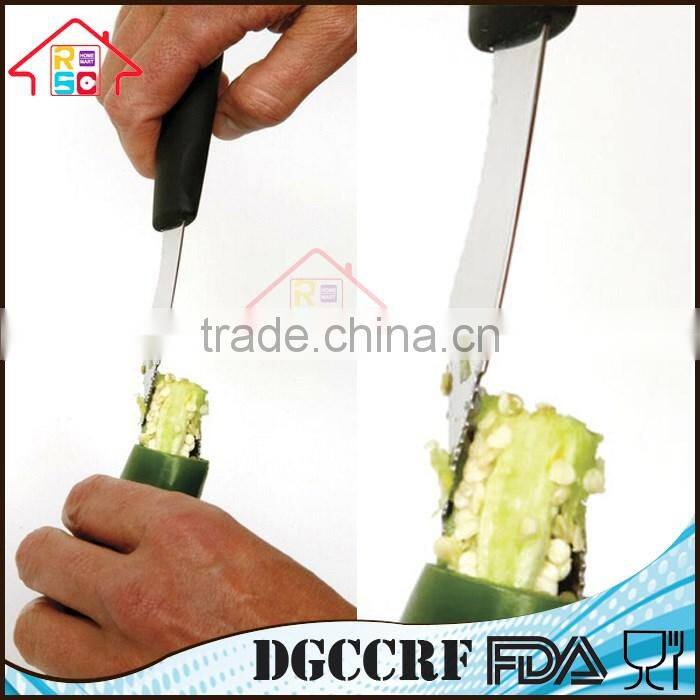 NBRSC Comfort Stainless Steel Jalapeno Pepper Corer Cutting/ Seed Remover Coring Tool