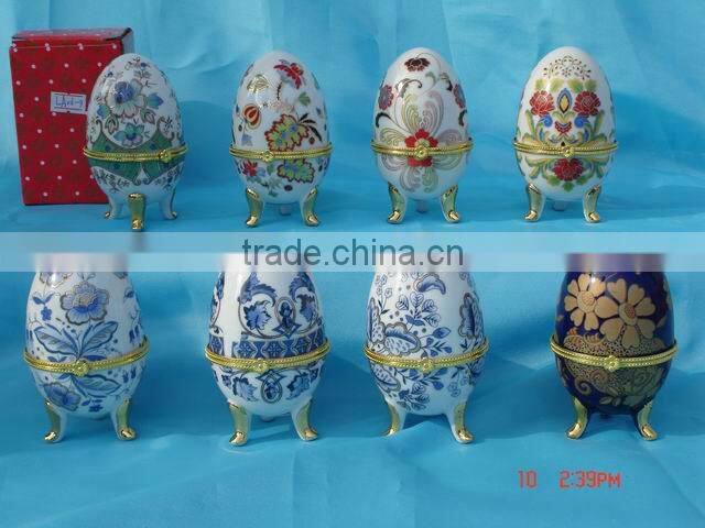 Heart shape beautiful caremic gift jewelry box