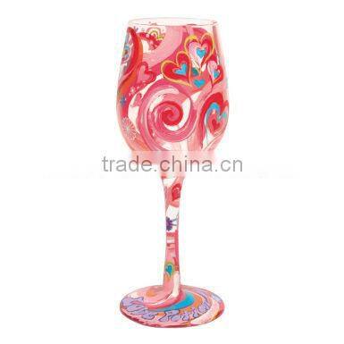 Happy birthday glass wine cup