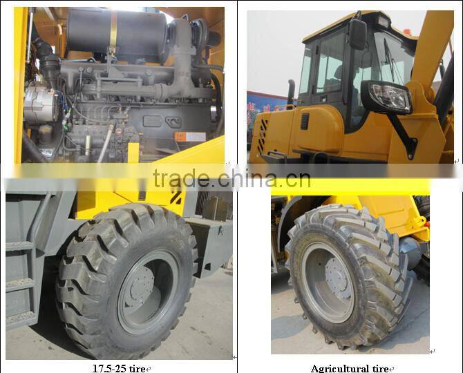 new type HZM 932 Chinese wheel loader with log fork