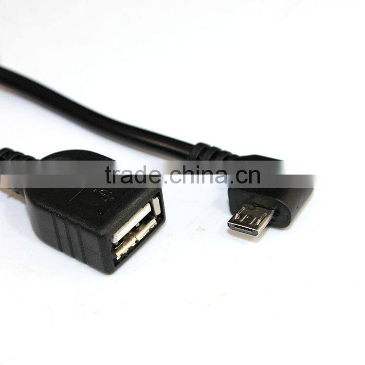 Fashion china supplier micro male otg adapter cord ,h0t7s usb 2.0 cable adapter connector otg for sale