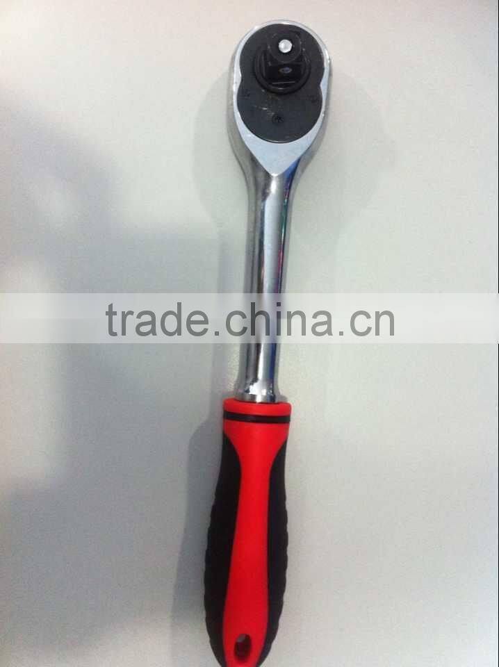 Hand tools Cr-V material ratchet torque spanner bent comfort grip quick release wrench