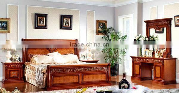 2013 year lastest design wooden classical European bedroom furniture