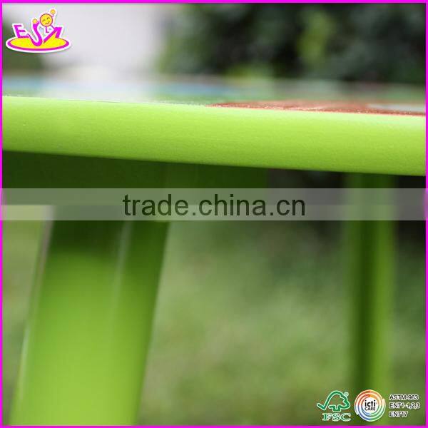 New and popular wooden table chair,modern children dining table and chair set toys,outdoor kids wood table and chair W08G039