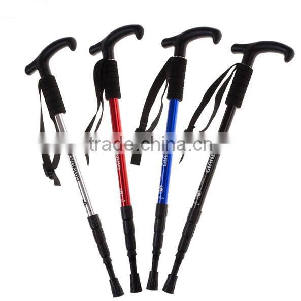 2015 new fashionable and classic models mountain trekking poles with good quality