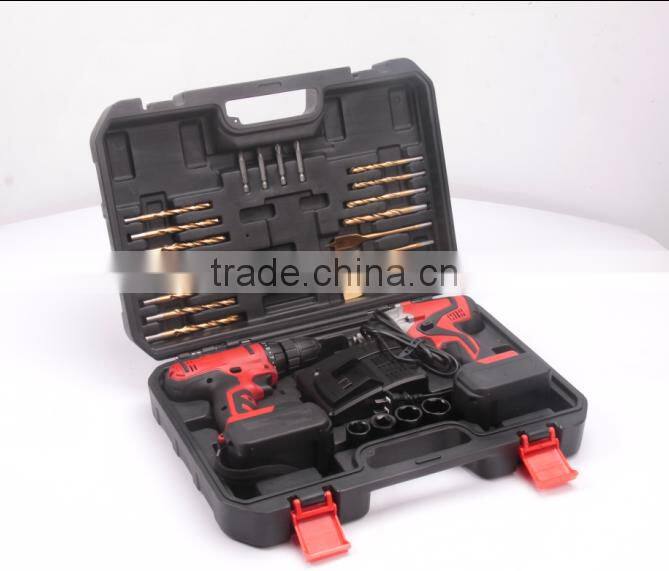 2016 new type cordless drill 18V LI-battery power drill and power impact