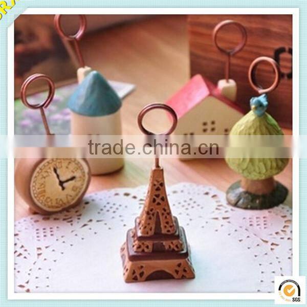 Fashion Europe Eiffel Tower shape photo memo holder/DIY small plastic memo clip/ customized memo clip China supplier