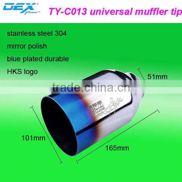 auto universal colour stainless steel 304 muffler exhaust tips