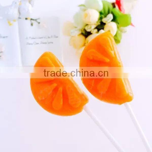 Handmade Fruit Shape Hard Pops Candy Sweet Fruit Lollipop Candy