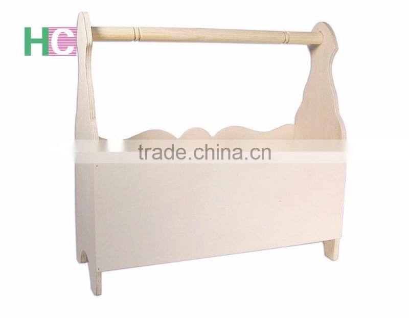 Unique design beer carrier box 6 bottles wooden wine tray with handles