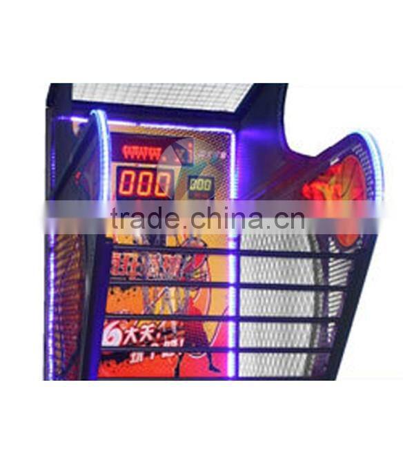 kids coin operated arcade amusement basketball game machine/luxurious basketball game machine for sale