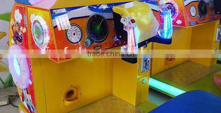 2017 DianFu kiddie ride amusement park fly and shooting game 3D airplane video game machine for sale