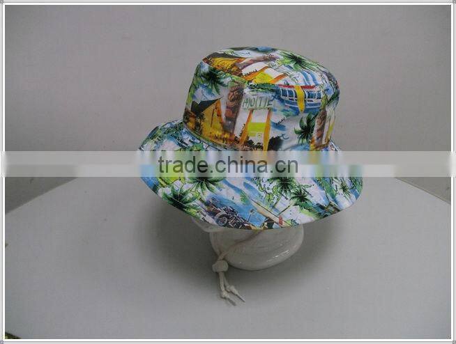 Newly Design Custom sublimation printing bucket hat /printed bucket cap