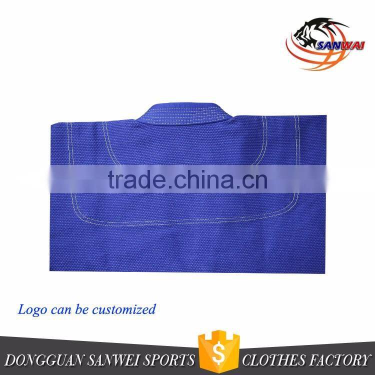 Cotton judo gi with embroidery and woven patches and blank bjj/kimono